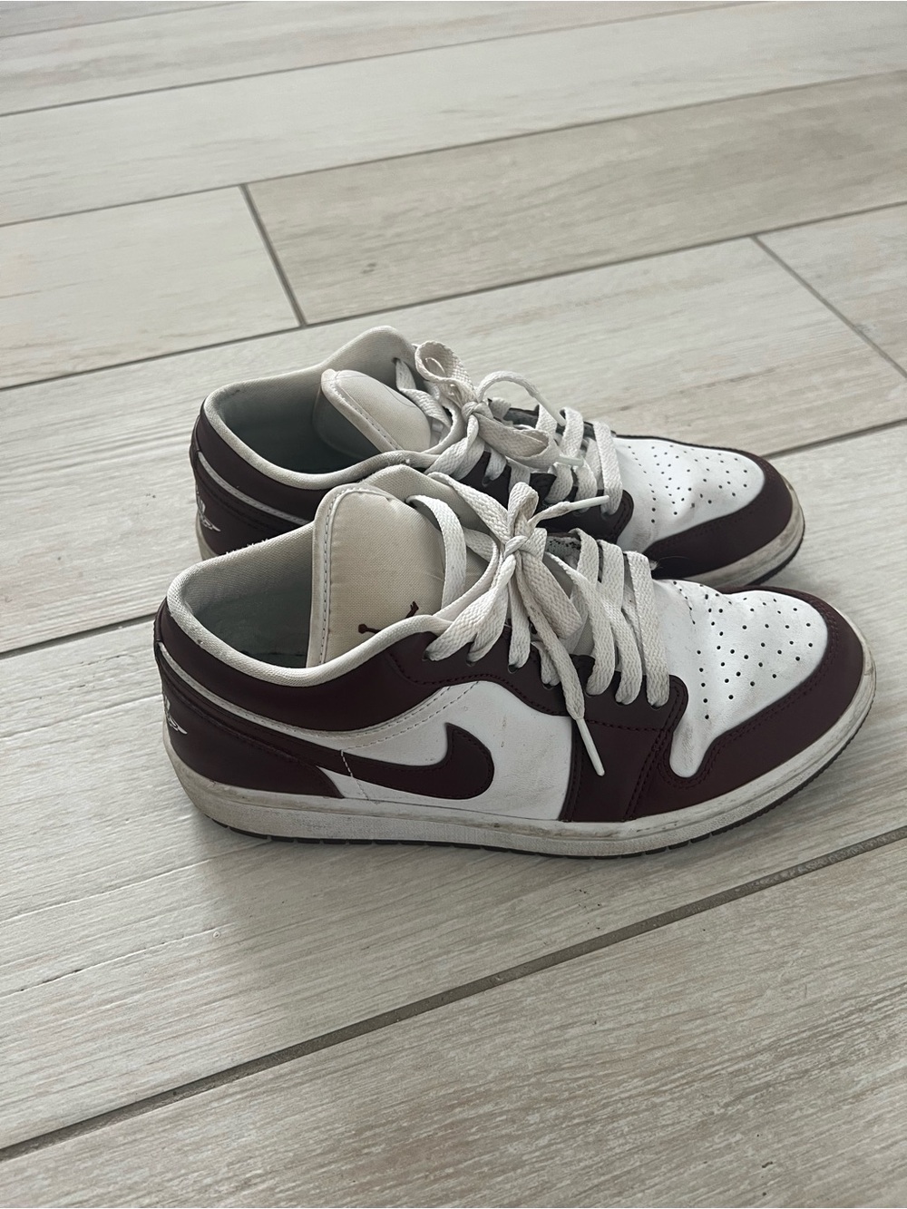 Jordan Air Jordan 1 Low - White & Brown - Picture 3 of 6